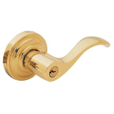 Baldwin Entry Door Levers Unlacquered Brass 5259.031.LENT